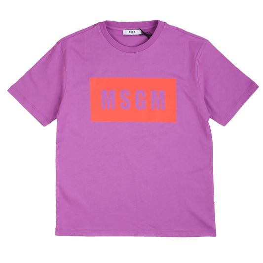 T-shirt ragazzo/a MSGM lilla e arancio