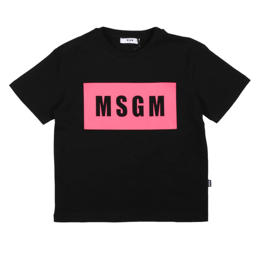 T-shirt ragazzo/a MSGM nera e lilla