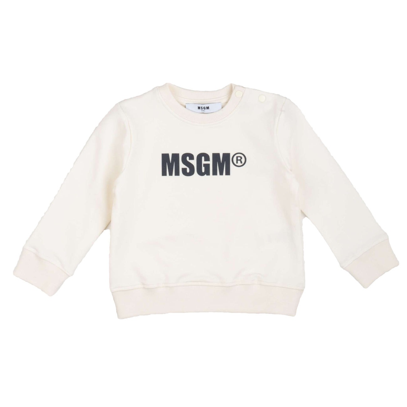 Felpa bimbo/a in cotone, panna, MSGM. - IrisBlu