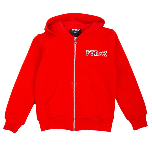 Felpa Pyrex con cappuccio, full zip, ragazzo/a. - IrisBlu