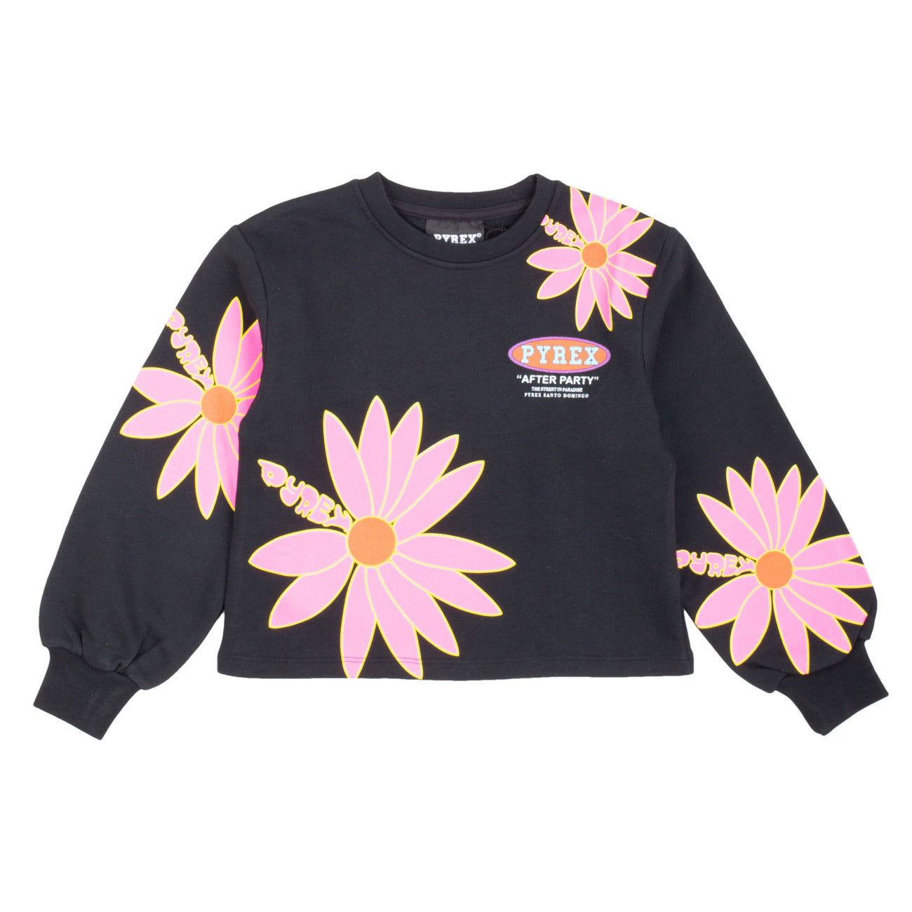 Felpa cropped ragazza, Pyrex - IrisBlu