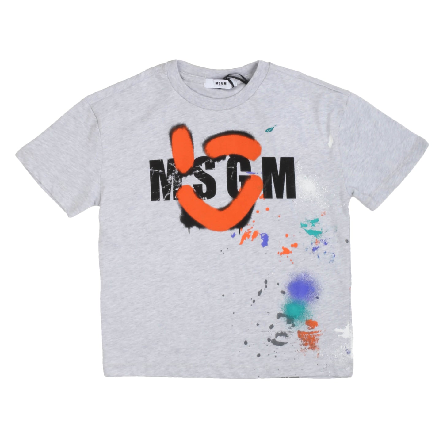 T-shirt bimbo/a MSGM grigia