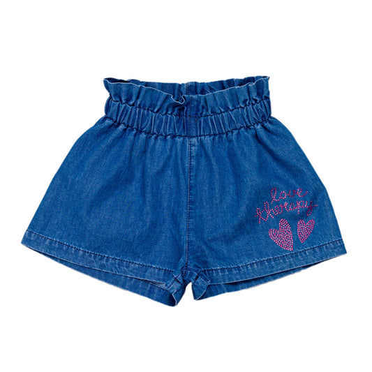 Shorts in jeans, bambina, Love Terapy - IrisBlu