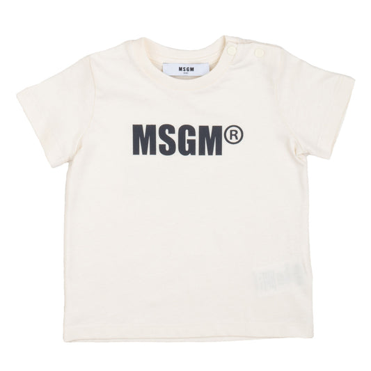 T-shirt jersey panna, bimbo MSGM - IrisBlu