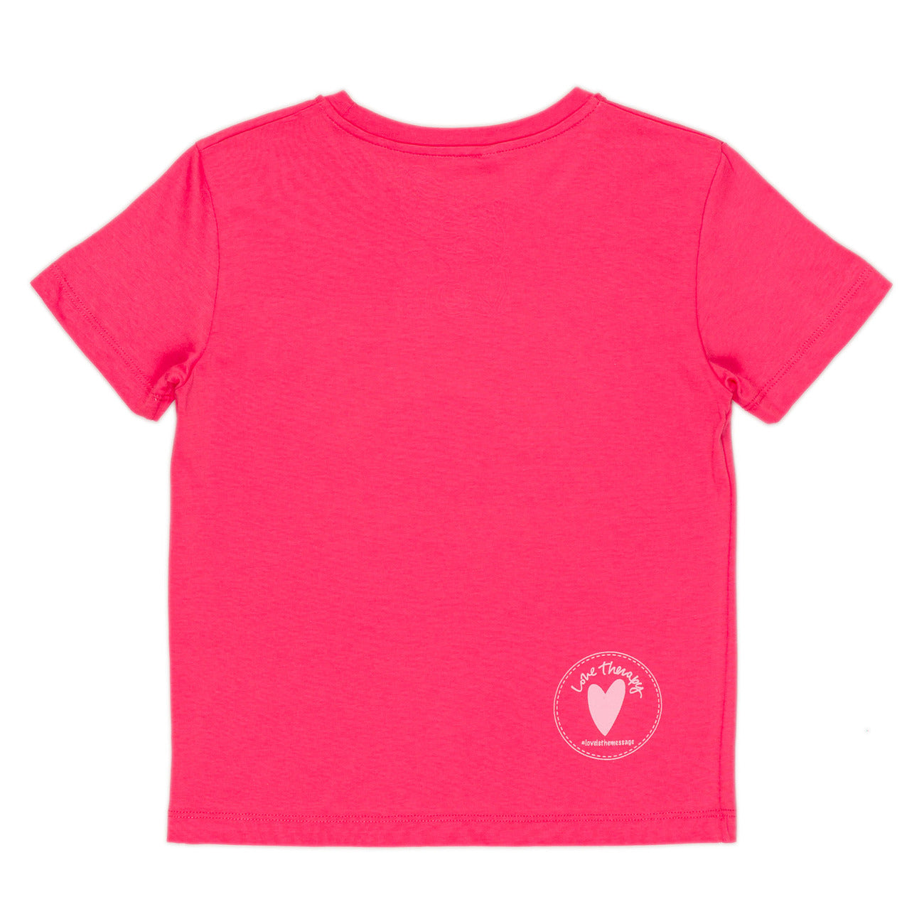 T-shirt lampone, bimba, Love Therapy